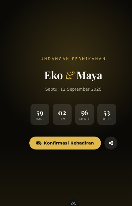 Preview template Emas Hitam