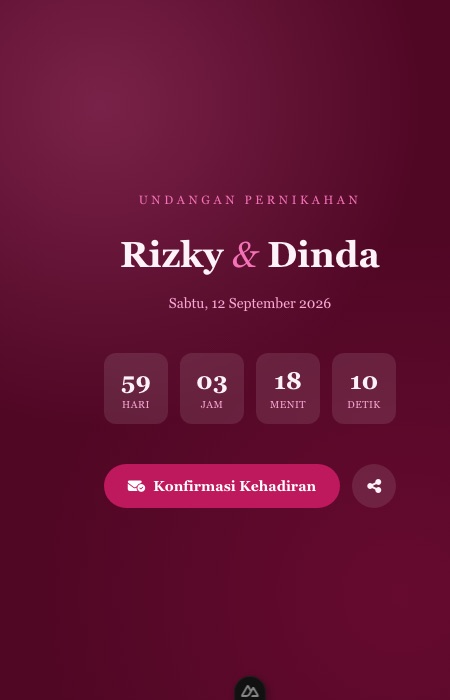 Preview template Floral Romantis