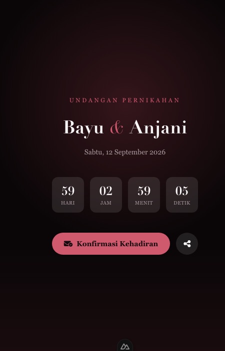 Preview template Mawar Merlot