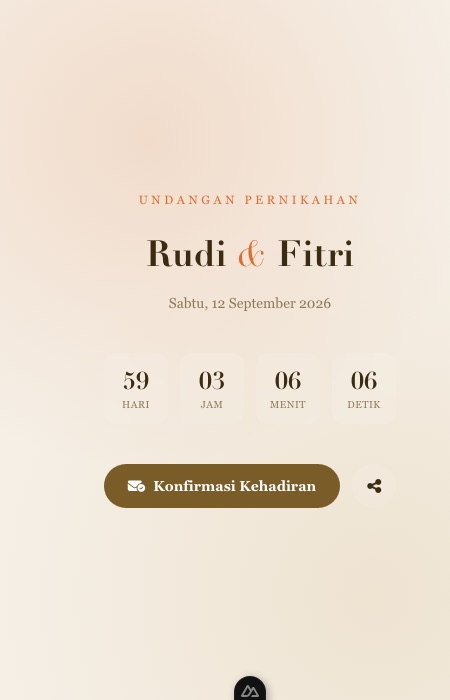 Preview template Senja Emas