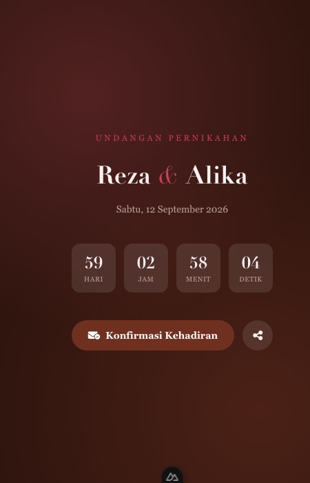 Preview template Tulip Senja